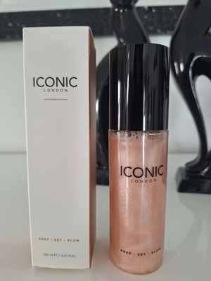 Iconic London Prep Set Glow Spray Shimmer Multi Use Setting Mist 120ml Neu OVP