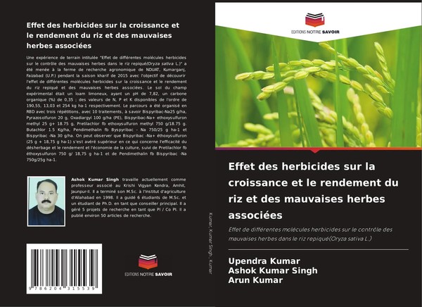Upendra Kumar (U. A.) | Effet Des Herbicides Sur La Croissance Et Le...-image