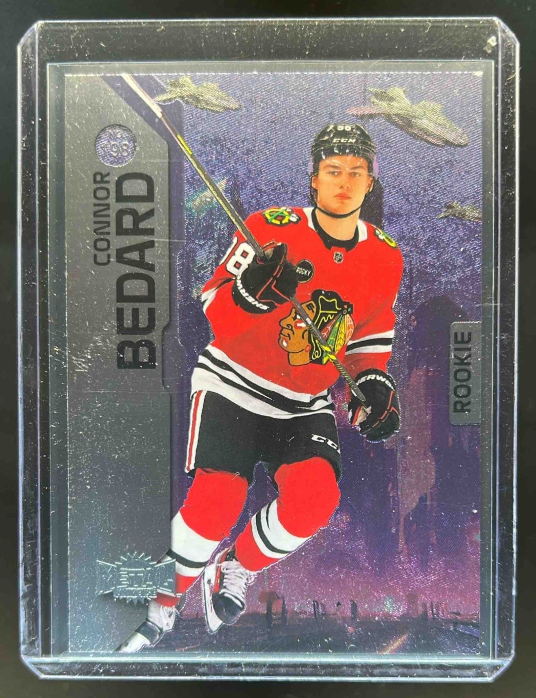 2023-24 Skybox Metal Universe Connor Bedard Rookie RC #198 Blackhawks