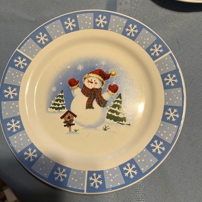 Merry Brite Discontinued snowman dishes