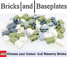LEGO Bricks  1x2 Masonry Bricks - Choose Colour - BRAND NEW - 100  Pieces