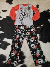 Disney Nightmare Before Christmas Boys 2 Pc Pajamas Set Size Medium 8/10