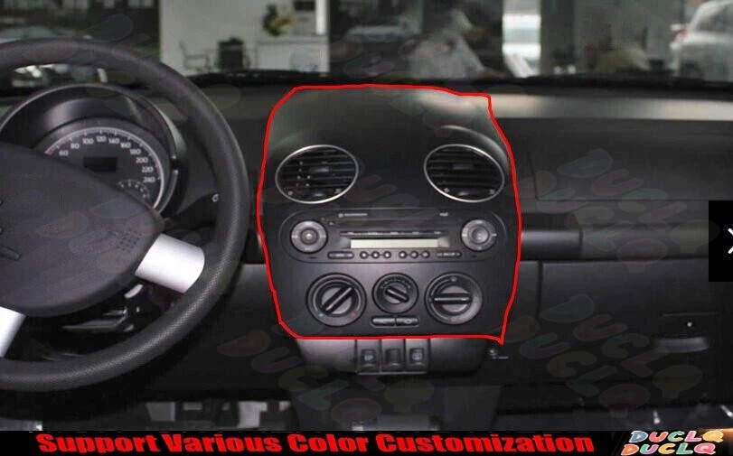 Panel de interruptor de CA de consola central rojo brillante para Volkswagen Beetle 2001-2005 Foto 2 de 4