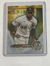 2021 Topps Chrome Ben Baller LUIS ROBERT Gold Refractor #'d /50 Icy #I-10
