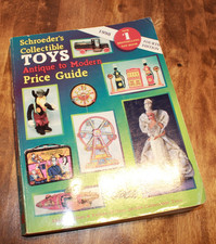 Lot of 2 Schroeder  s Collectible Toys Antique to Modern Price Guide 1996  1998
