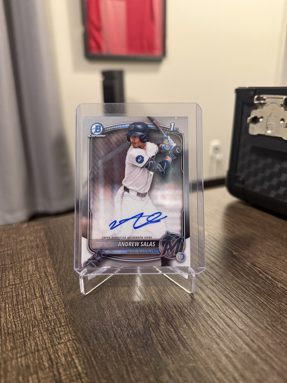 2025 Bowman Chrome - Prospect Autographs Andrew Salas, Andrew Salas #CPA-AS (AU,