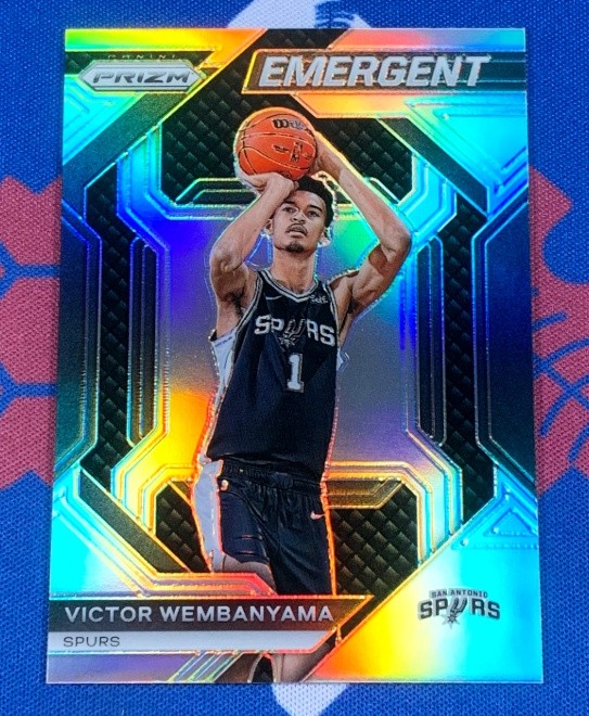 Victor Wembanyama 2023-24 Panini Prizm Emergent Silver Rookie #12