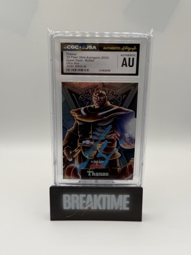2022 Fleer Ultra Avengers Ultra Stars Thanos In Person Signed Card CGC/JSA AU