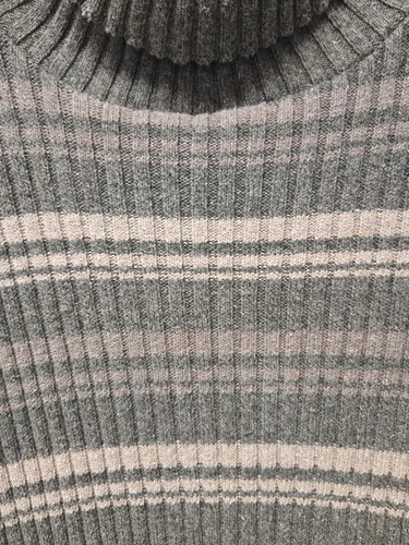 Bill Blass Menswear Long Sleeve Pullover Cotton Sweater Striped Green SZ L - Picture 3 of 5