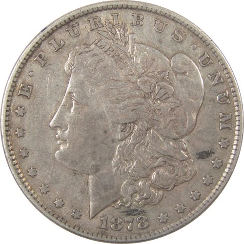 1878 8TF Morgan Silver Dollar XF EF Extremely Fine $1 Coin SKU:I24661