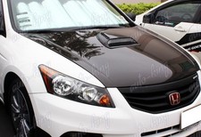 Black Abs Plastic Racing Air Flow Intake Bonnet Vent Turbo Hood Scoop Universal