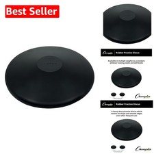 1.0 kg Rubber Practice Discus in Black Perfect for Indoor Training