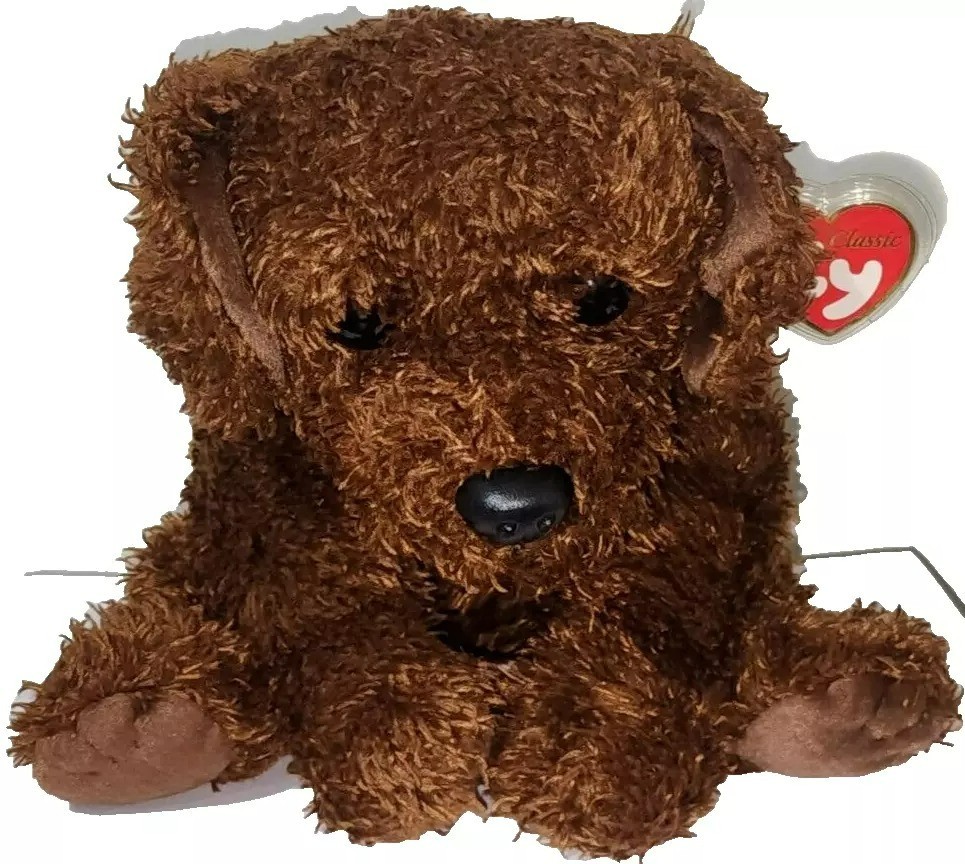 Ty Large Classic Plush FLOPPER the 2000 Chocolate Puppy Dog 16