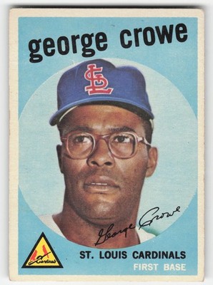 George Crowe 1959 Topps #337 St. Louis Cardinals GD-VG