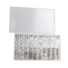 500Pcs/Set Assorted Mixed Size Watch Case Crown Tube Repair Replacement Part