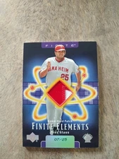 2003 Upper Deck Finite Elements Game Patch Troy Glaus #TG /25