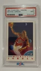 Michael Jordan 1991 Fleer Pro-Visions Chicago Bulls Basketball Card #2 PSA 9