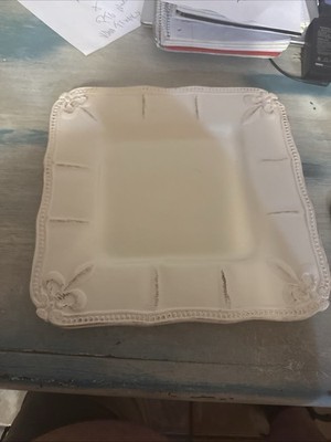 Fleur de Lis Serving Platter Beige Wedding Gift, Special Occasions New Orleans