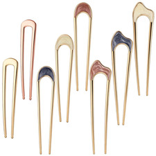 8 Pcs French Hair Pin Small, Mini French Hair Pins Vintage U Shaped Metal Hair F