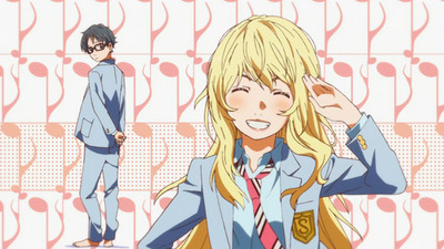 Kousei Arima Kaori Miyazono Your Lie In April Anime Playmat Desk Mat 24x14in
