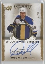 2021 The Cup Exquisite Collection Endorsement Relics 27/50 Doug Weight Auto 2o7