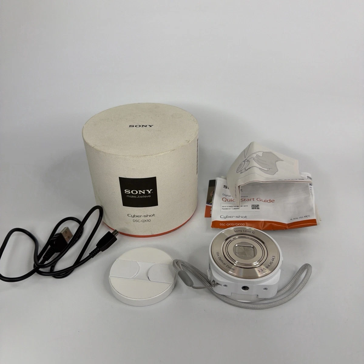 SONY デジタルスチルカメラ DSC-QX10 ホワイト サイバーショット Sony Cyber-shot DSC QX10 Digital Cameras for Sale | Shop New