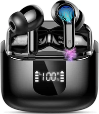 Wireless Earbuds, 2025 Bluetooth 5.4 Headphones NEW Ear Buds 40H Bass Stereo In-