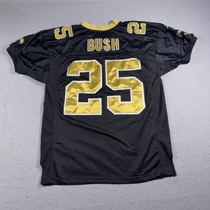 New Orleans Saints Jersey Mens 48 Black NFL Football Reggie Bush 25 Reebok