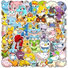 Pokemon CUTE Anime 50pc Sticker Pack FREE US SHIPPING D