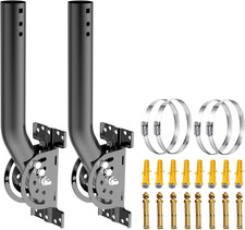 Heavy Duty Antenna Pole Mount, 13''-160  Adjustable J-Pole Mounting Bracket