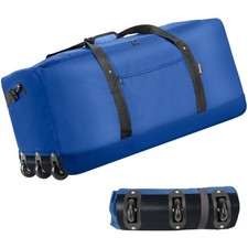 120L Foldable Rolling Duffel Bag with 3 Wheels, Light Weight Travel Duffel ba...