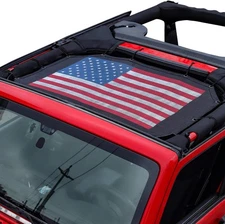 Sunshade Front Mesh Sun Shade Cover Bikini Top for Jeep Wrangler -Color