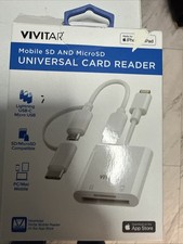 Vivitar Mobile SD and MicroSD Universal Card Reader White