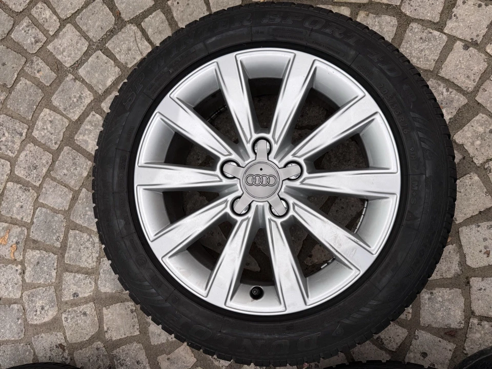 Audi A3 Cabrio Winterräder 205/55 auf Original Audi 7,0Jx16 H2 ET40 Alufelgen - Bild 2 von 4