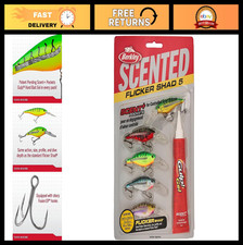 Scented Flicker Shad Fishing Lure - Hard Bait for Freshwater & Saltwater Angling