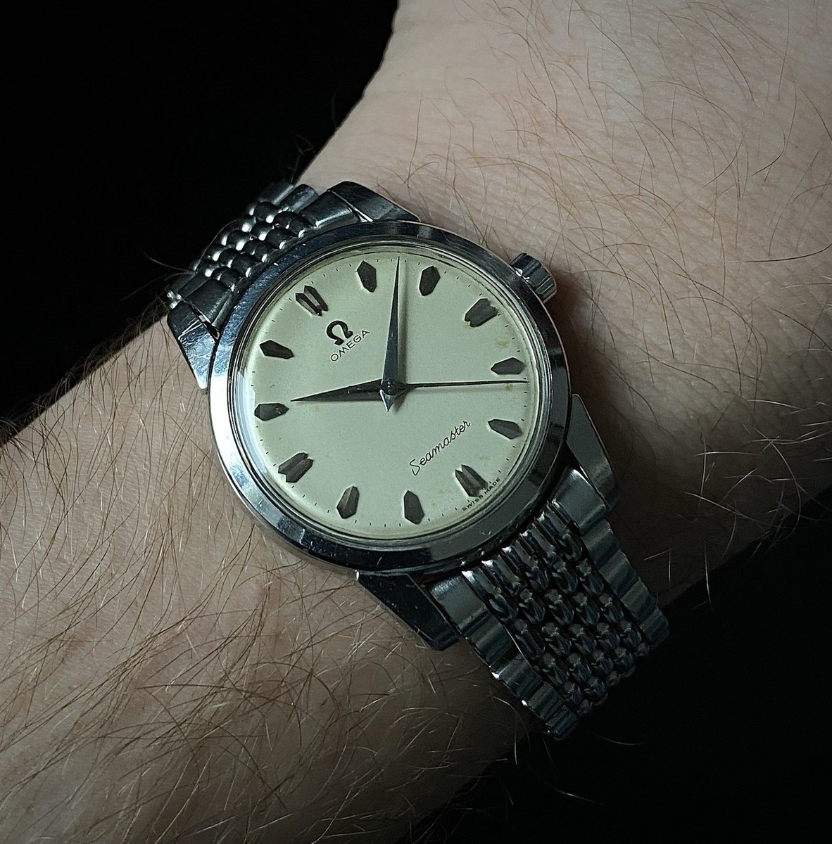 1957 Omega Seamaster Steel 34mm watch ref 2759-11SC cal 420