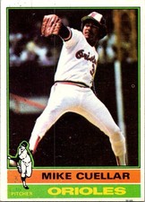 1976 Topps #285 Mike Cuellar Baltimore Orioles