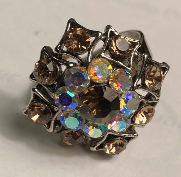 Rhinestone Statement Ring - image 1