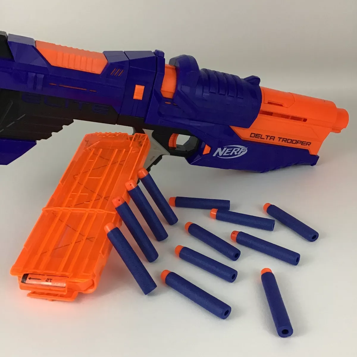 Nerf N-Strike Elite Delta Trooper, Comes with 12 Nerf Elite Darts