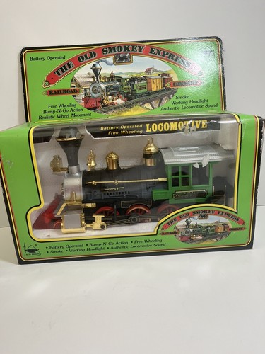 Vintage The Old Smokey Express Railroad Company Lokomotive. #2145. Open Box - Bild 2 von 13