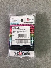 Scunci No Damage Hair Elastics Ponytail Holders Multi Colors 18 Each 3 Count