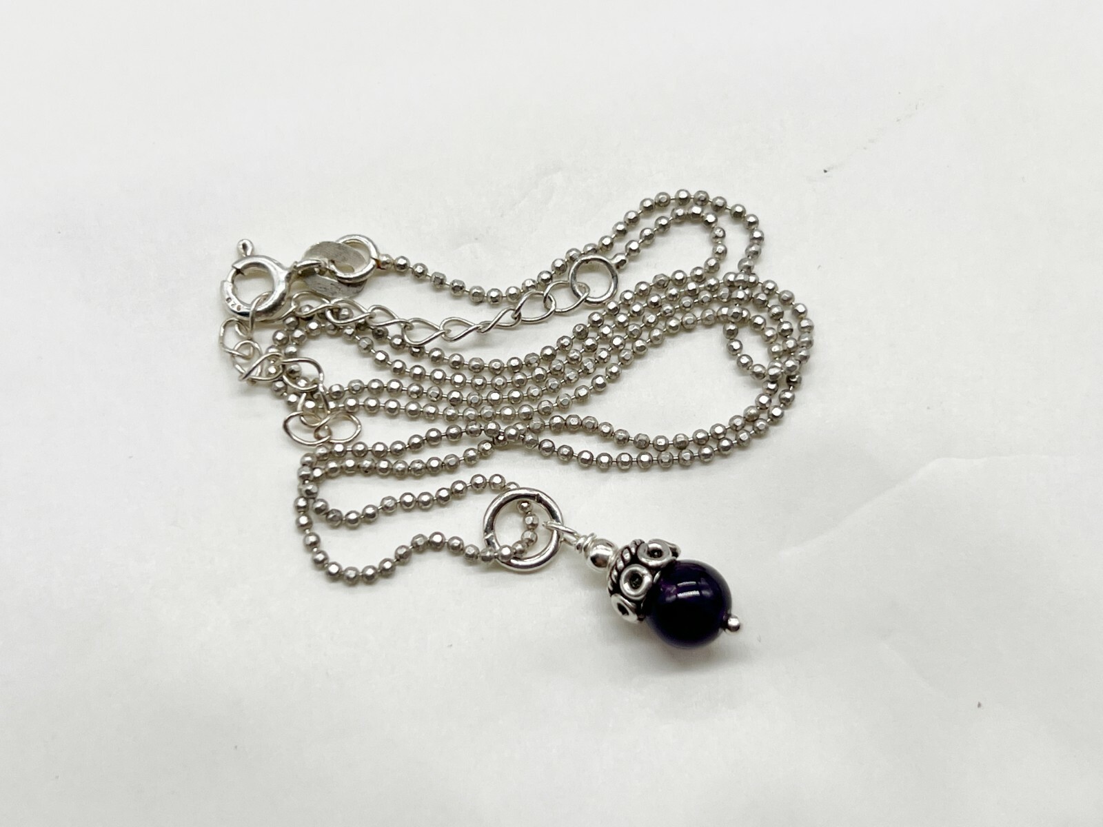 VINTAGE SOLID SILVER SCOTTISH CELTIC SMALL AMETHY… - image 1