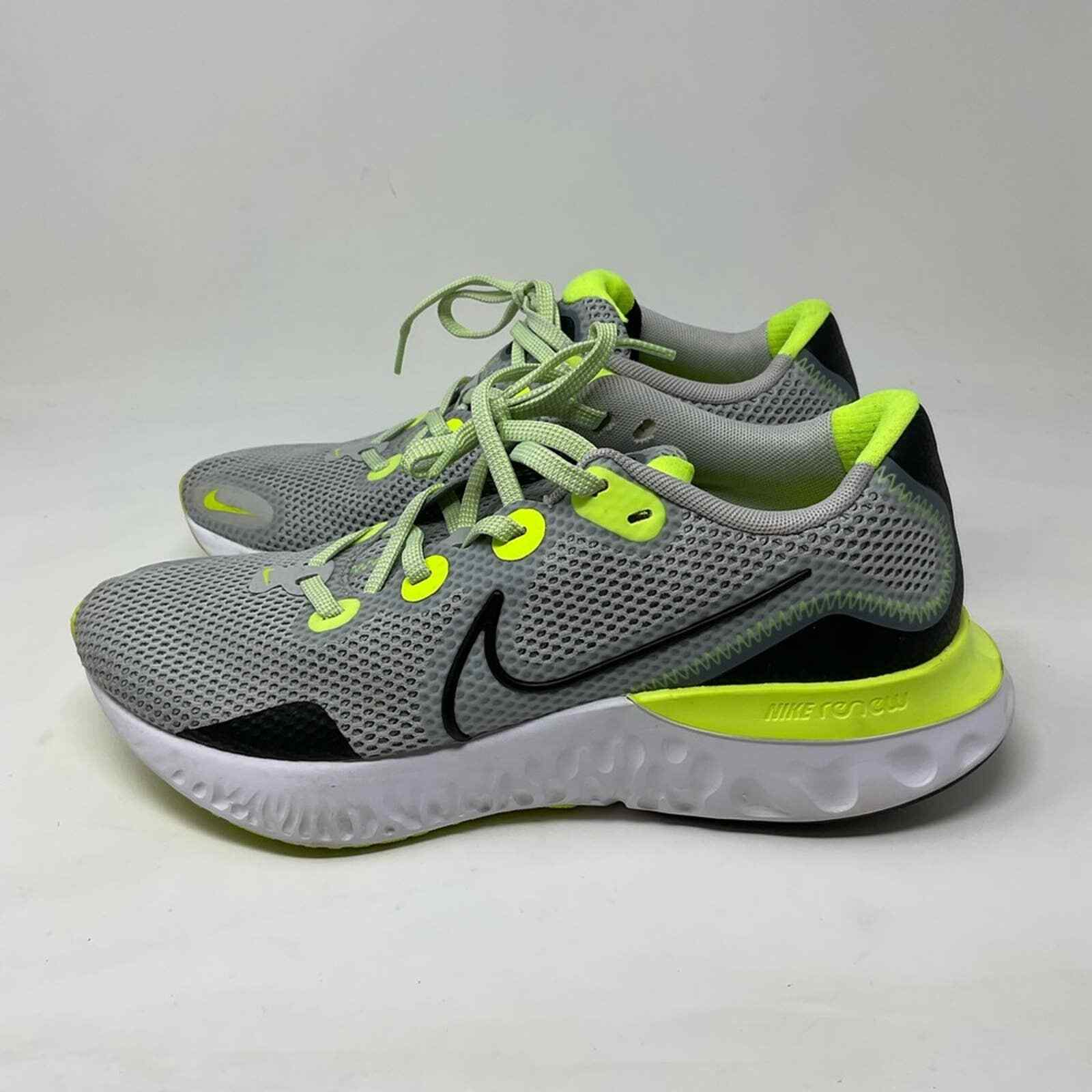Nike Renew Run Grey Black White Green 