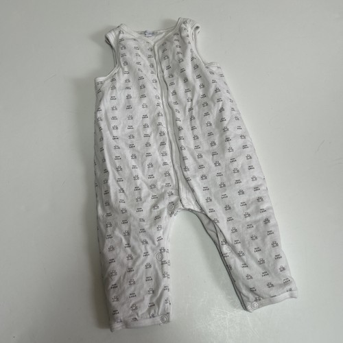 Jacadi Paris Infant Girls 6 Months Mon Bebe Romper Fully Lined Snap Cotton - 第 1/10 張圖片
