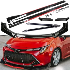 For Toyota Corolla XLE Front Bumper Lip Spoiler Splitter Side Skirt Body