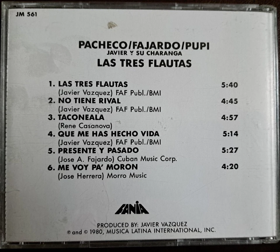 Mega RARE Fania FIRST PRESSING Pacheco Fajardo Pupi LAS TRES FLAUTAS Pa' Moron - Imagem 2 de 3