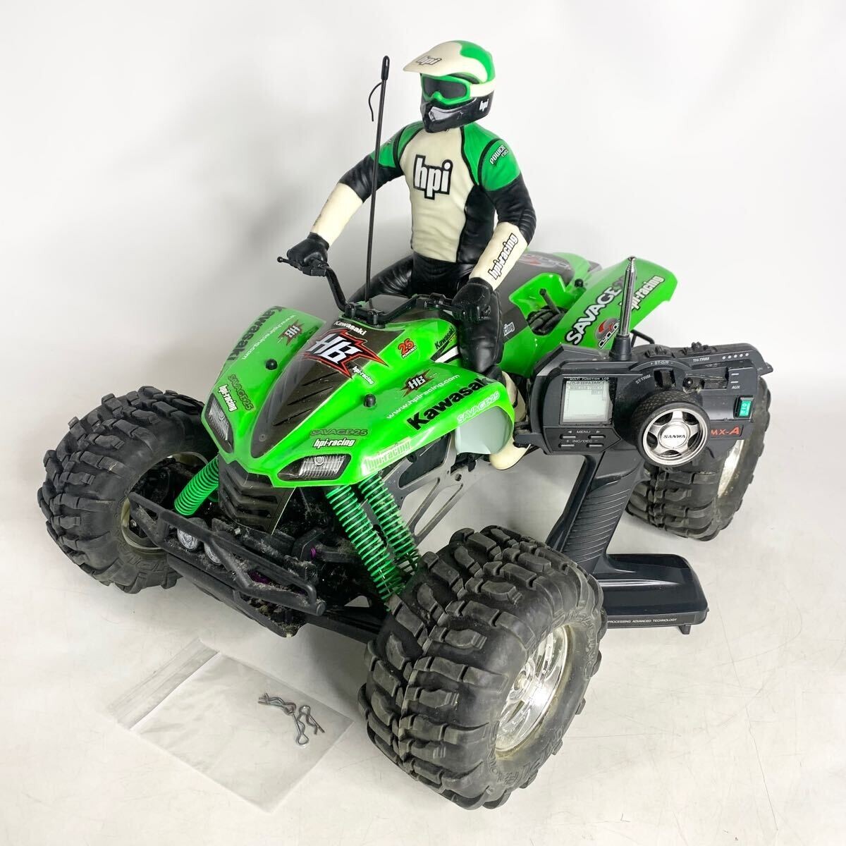HPI Savage Kawasaki KFX 700 RC radio control body propo HPI Savage Kawasaki KFX 700 RC radio control body propo