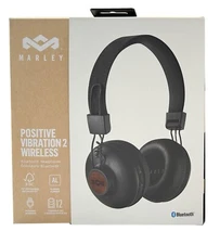 House of Marley Positive Vibration 2 Wireless On-Ear Headphones -Signature Black