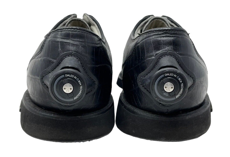 Footjoy Classics Tour Black Crocodile BOA Golf Shoes 51397 Mens