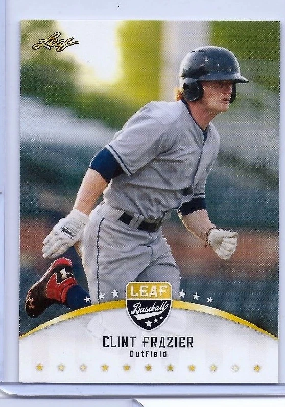 "3" CLINT FRAZIER 2013/14 LEAF DRAFT ROOKIE "3" CARD LOT! NEW YORK YANKEES - Image 3 of 4